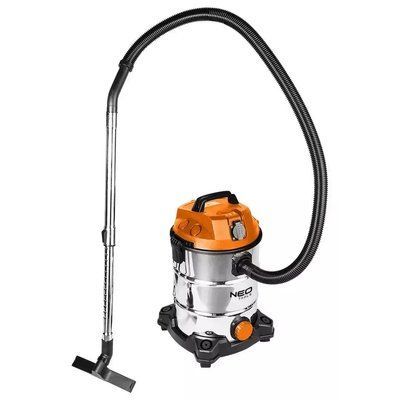 Пилосос Будівельний зNeo Tools 04-738 1400 Вт 18 кПа 30 л бак неіржавкий 04-738 фото