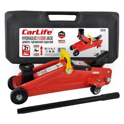 Домкрат підкатний Carlife 2т 130-330мм FJ575P FJ575P(L) фото