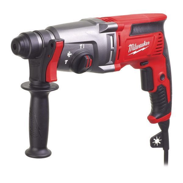 Перфоратор SDS-PLUS MILWAUKEE, PH 26 T, 800Вт, 2,4Дж (3 режими) (бічна рукоять, обмежувач глибини, кейс) 4933464580 фото