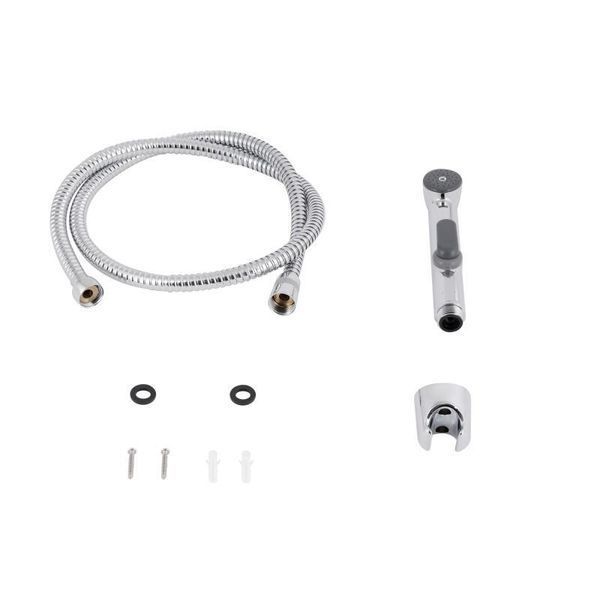 Набор для гігієнічного душу Qtap Inspai-Varius округлий QTSETCRMA021 Chrome/Grey (Set) SD00035713 фото