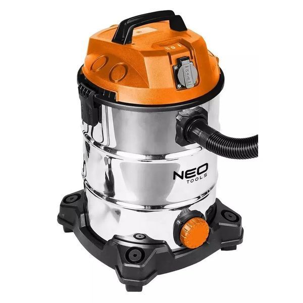 Пилосос Будівельний зNeo Tools 04-738 1400 Вт 18 кПа 30 л бак неіржавкий 04-738 фото