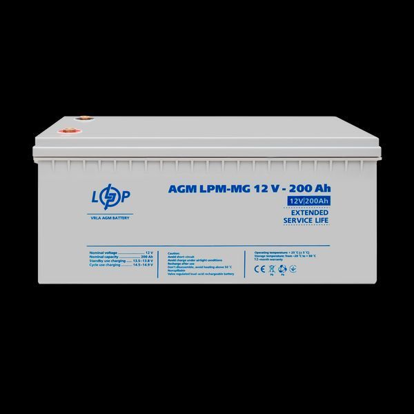 Акумулятор мультигелевий LPM-MG 12V - 200 Ah 3875(log) фото
