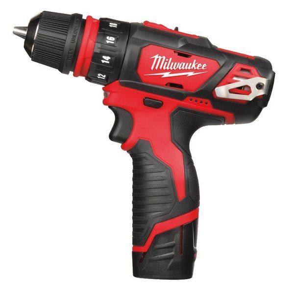 Дриль-шуруповерт акумуляторний MILWAUKEE, M12 BDDXKIT-202C, 32Нм (зарядний пристрій С12 С, 2 акумулятори М12 В2 2Аг, 3 насадки, 4933447836 фото