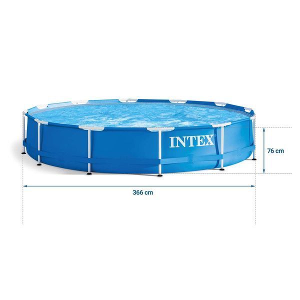 Басейн каркасний 16в1 INTEX 28212, 366 x 76 см + машина для створення бульбашок DM-28212-M фото
