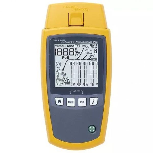 Тестер кабелю Fluke Networks MicroScanner&trade; (MS-POE-KIT) (5018513) 917812(m) фото