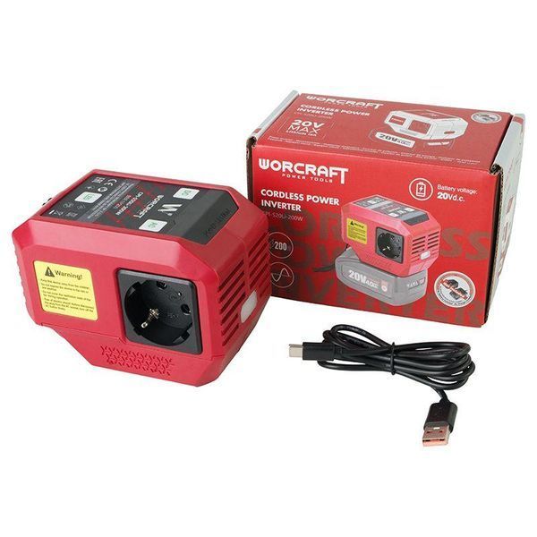 Акумуляторний інвертор напруги WORCRAFT CPI-S20Li-200W 13283W фото