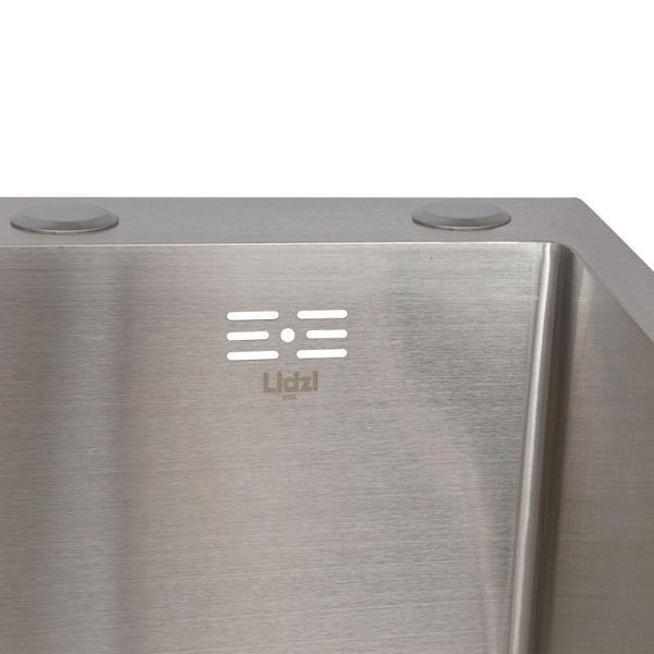 Мийка для кухні інтегрована Lidz Handmade H6350L крило ліворуч (LDH6350BRUL45588) Brushed Steel 3,0/1,0 мм SD00051712 фото