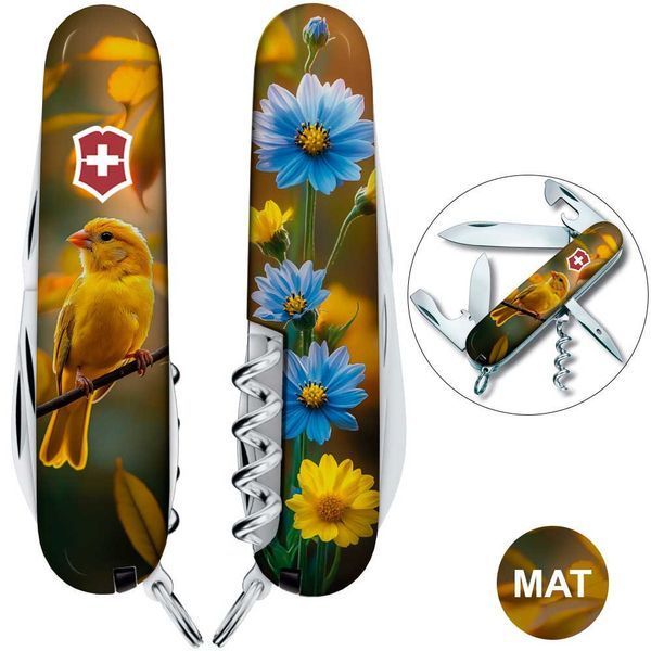 Складаний ніж Victorinox SPARTAN UKRAINE Золота пташка 1.3603.7.T3170pw 1.3603.7_T3170pw фото