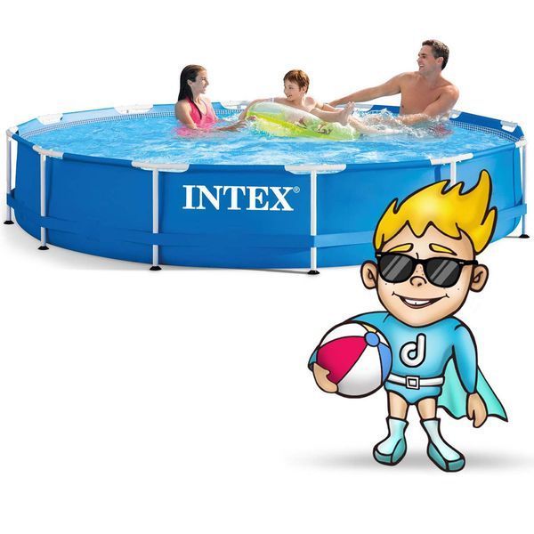 Басейн каркасний 16в1 INTEX 28212, 366 x 76 см + машина для створення бульбашок DM-28212-M фото