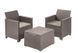 Комплект садових меблів Keter Emma balcony set, стіл-скриня, бежевий 8711245155999 фото 1