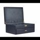 Скринька для зберігання 20-ти годинників Friedrich Lederwaren "Dynasty" темно-синя під склом 37х27,5х16,5 см 27035-5 фото 2
