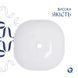 Комплект Qtap Kolibri: Раковина накладна 425x425x140 мм, White, квадратна + Донний клапан Pop-up PU02 SD00054592 фото 4