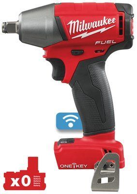 Гайковерт аккумуляторный бесщеточный 1/2'' MILWAUKEE M18 ONEIWF12-0, 300Нм, с кольцом (каркас) 4933451153 фото