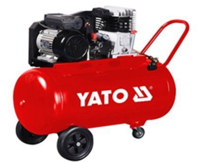 Компресор мережевий професійний YATO 230 В, 2.2 кВт, тиск 8 Bar, под. повітря-199 л/хв, ресивер-100 л YT-23240 YT-23240 фото