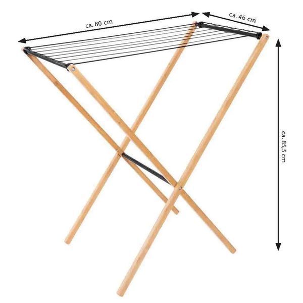 Сушарка для білизни підлогова Casa Si Bamboo Dryer S Braun (CS92303W06) DAS302432 фото