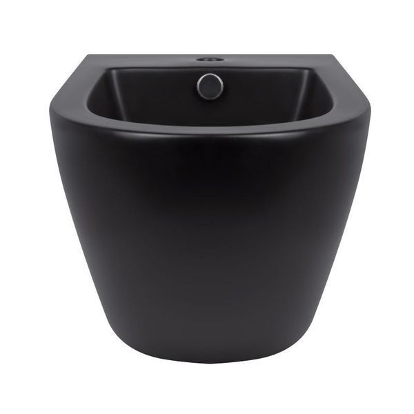Біде підвісне Qtap Robin 495х370х325 Matt black QT1355046FMB SD00042545 фото