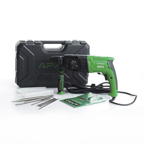 Перфоратор прямий APRO 2,8 Дж, 850 В, SDS+, 850H, кейс 063659 063659 фото