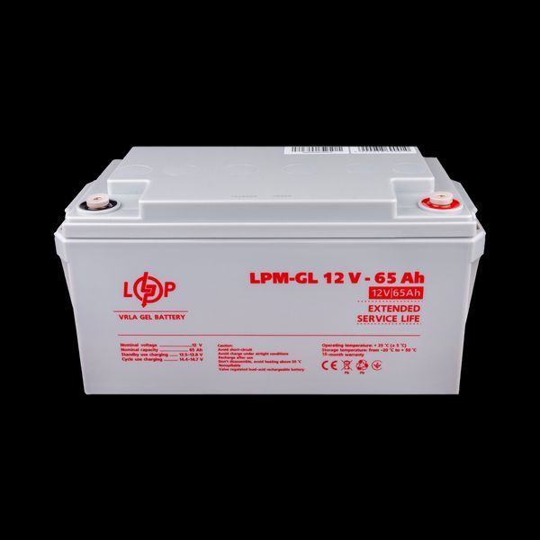 Акумулятор гелевий LPM-GL 12V - 65 Ah 3869(log) фото
