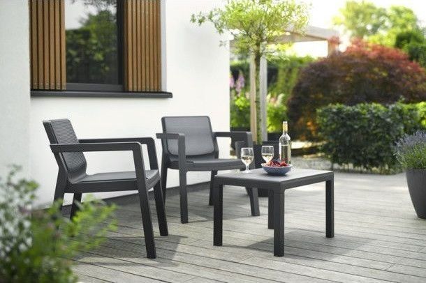Набір меблів Keter Emily Balcony set з подушками, графіт 8711245148274 фото