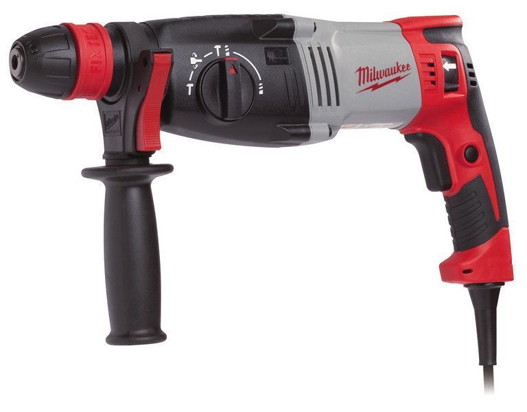 Перфоратор SDS-PLUS MILWAUKEE, PH 28, 820Вт, 3,4Дж (3 режими) (бічна рукоять, обмежувач глибини, кейс) 4933396396 фото