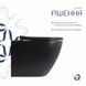 Унітаз підвісний Qtap Robin New Ultra Quiet безобідковий з сидінням Soft-close MATT BLACK QT13332381АSMB SD00052574 фото 4