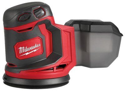 Шліфмашина ексцентрикова акумуляторна MILWAUKEE, M18 BOS125-0, діаметр 125мм (заміна на 4933498253) (+ пилозбірник, адаптер для 4933464228 фото
