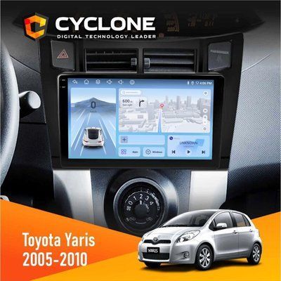 Штатна магнітола Toyota Yaris 2005-2010 Cyclone C9-012 4x64 DSP 4G НФ-00008066 фото