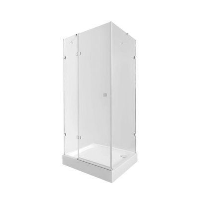 Набір Qtap душова кабіна Capricorn CRM1018RC6 Clear 2020x1000x800 мм + піддон Tern 301812C 100x80x12 см з SD00048931 фото