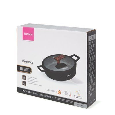 Сотейник із кришкою Fissman Filomena 26 см 14537 14537 фото