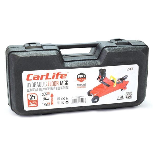 Домкрат підкатний CarLife 2т 135-335мм у кейсі FJ590P FJ590P(L) фото