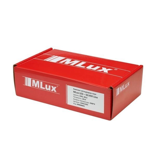 Комплект ламп MLux LED - SILVER Line 9012/HIR2, 28 Вт, 4300&deg;К (2 шт.) 129413265 129413265 фото