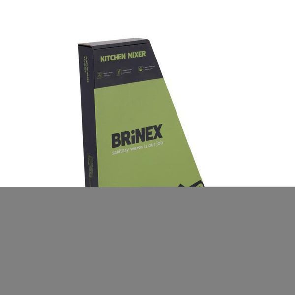Змішувач для кухні U-образний Brinex Pure 015F U-образний Chrome BRIPUR015FCRM SD00053180 фото