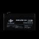 Акумулятор AGM LPM 12V - 1.3 Ah 4131(log) фото 1