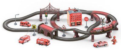 Игровой набор ZIPP Toys "Городской экспресс" 92 детали. Красный 532.01.09 фото