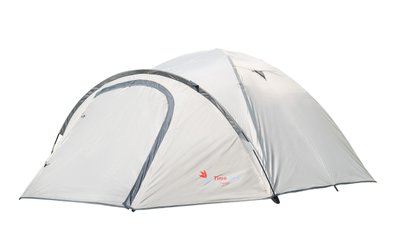 Туристическая палатка трехместная Time Eco Travel-3, серо-бежевая 4001831143160_1 фото