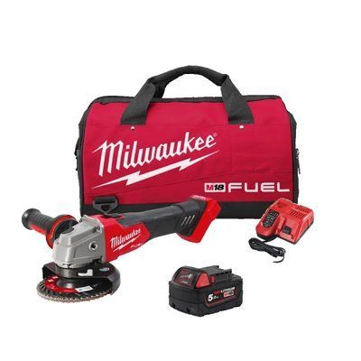 Кутова шліфувальна машина акумуляторна MILWAUKEE M18 FSAG125X-501BRF (4933500779) 4933500779 фото