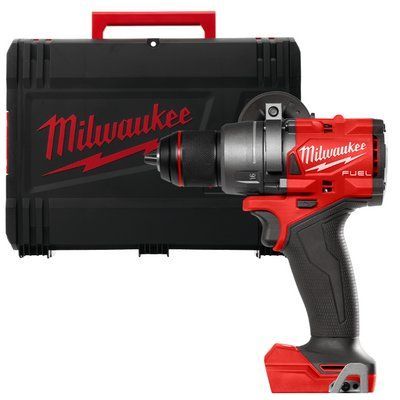 Дриль-шуруповерт акумуляторний безщітковий MILWAUKEE, M18 FDD3-0X,158Нм (каркас, кліпса для ременя, бічна ручка, HD кейс) 4933479862 фото