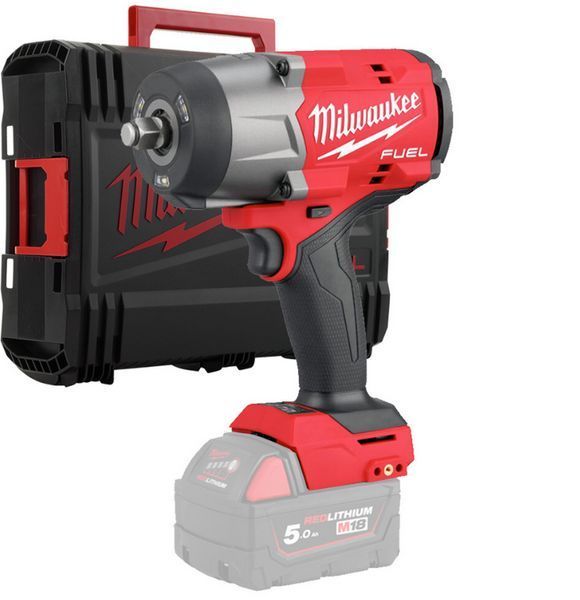 Гайковерт аккумуляторный бесщёточный 1/2'' MILWAUKEE, M18 FHIW2F12-0Х, 2034Нм, с кольцом (HDкейс) 4933492782 фото