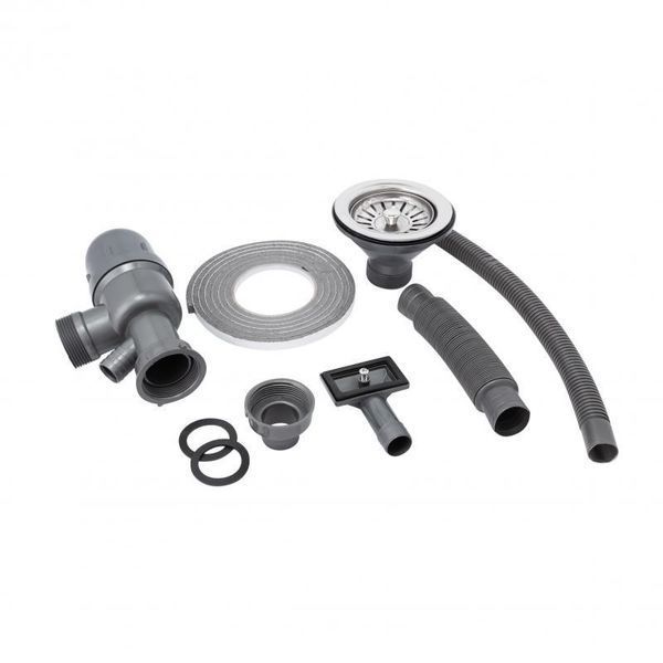 Кухонна мийка Brinex 6050-L 0,6 мм Satin (BRIN6050LSAT06) SD00054104 фото