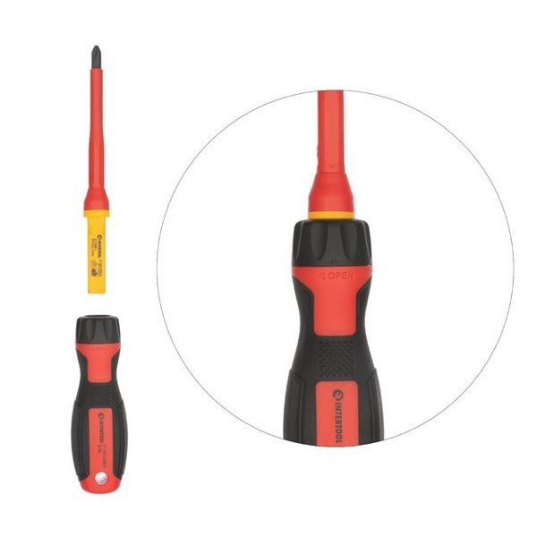 Набір ізольованих викруток з викруткою індикатором INTERTOOL VT-3614 VT-3614 фото