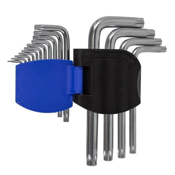 Набір ключів TORX Г-подібних Т6Н, T7H, T8H, T9H, Т10Н, Т15Н, Т20Н, Т25Н, Т27Н, Т30Н, Т40Н, Т45Н, Т50Н, Т55Н, Т 26058(for) фото