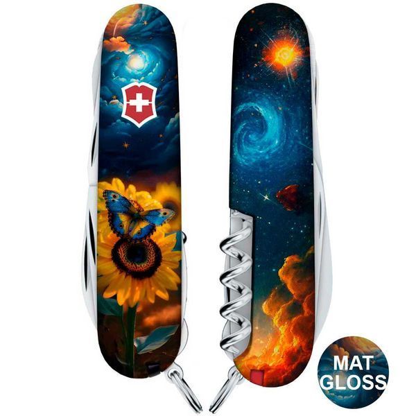 Складаний ніж Victorinox HUNTSMAN UKRAINE Зоряний метелик 1.3713.3.T3240pw 1.3713.3_T3240pw фото