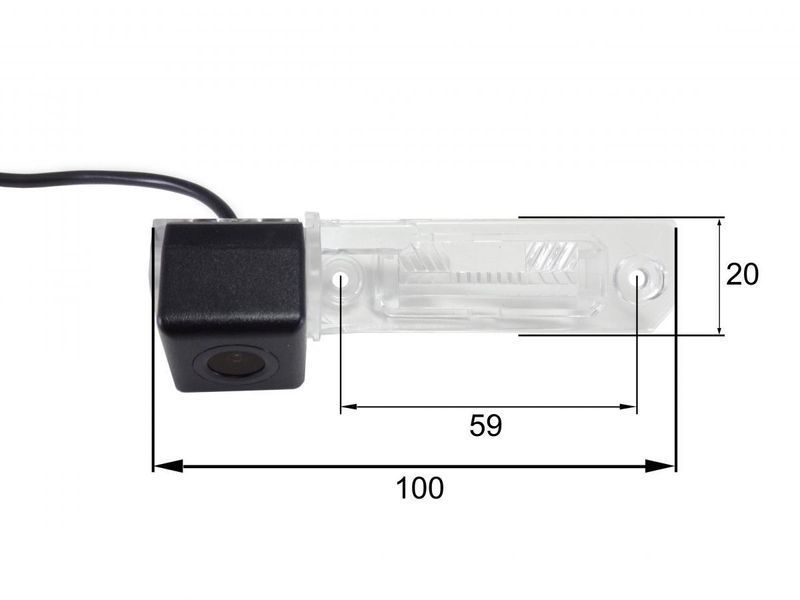 Камера заднього огляду Falcon HS8059-AHD Cube Skoda Superb 2009-2012 FN HS8059AHD Cube фото