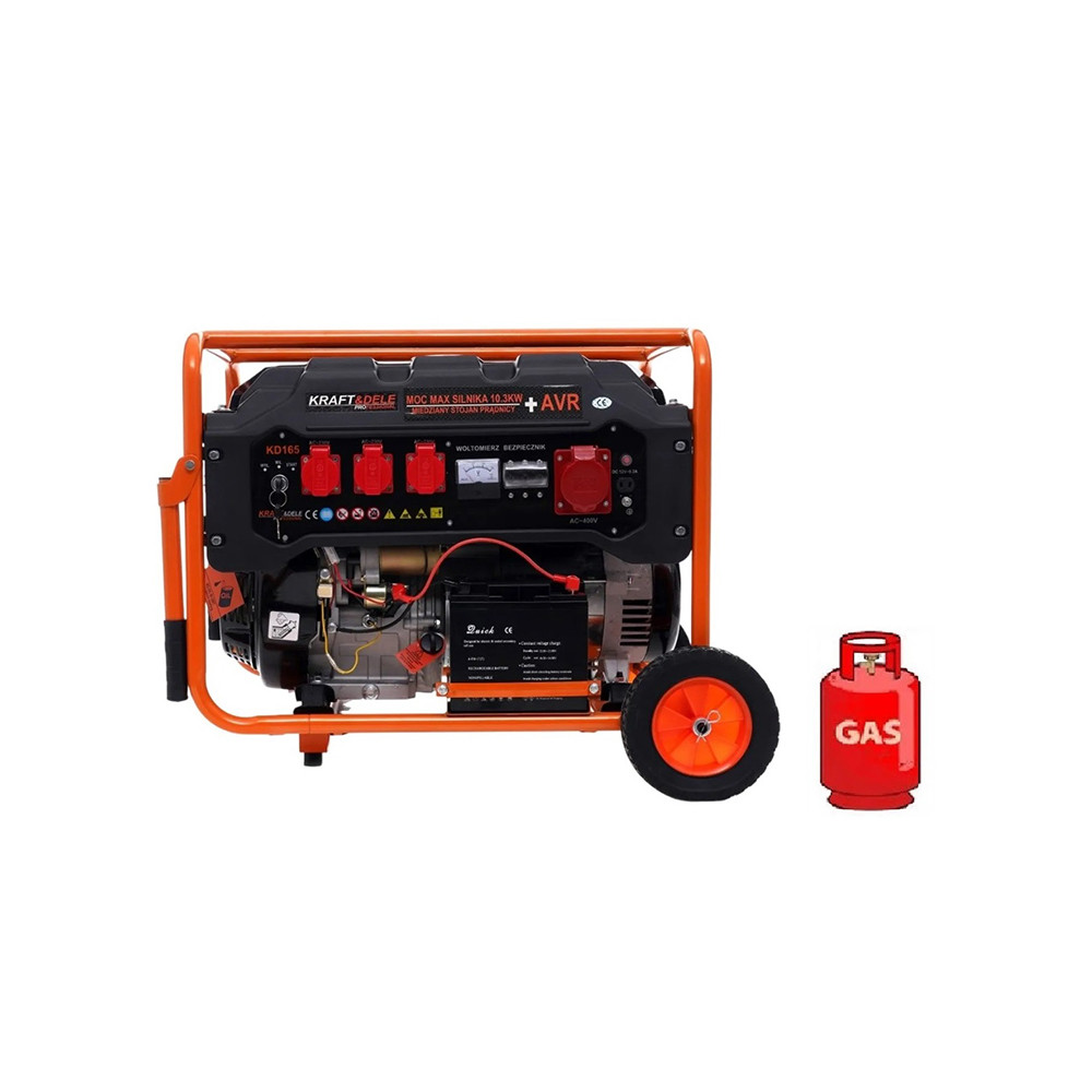 Генератор ГАЗ/бензиновий Kraft Dele KD165 5/5,5кВт