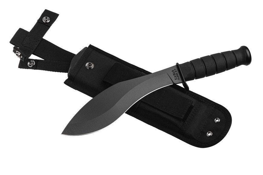 Кукрі-мачете Ka-Bar Combat Kukri, чорний, нейлоновий чохол # 1280 фото