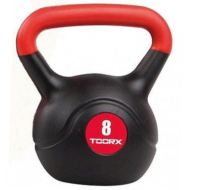 Гиря вінілова Toorx PVC 8 кг Black/Orange (KRP-8) 931127 фото