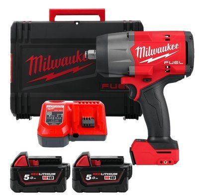 Гайковерт аккумуляторный бесщёточный 1/2'' MILWAUKEE, M18 FHIW2F12-502Х, 2034Нм, с кольцом 4933492783 фото