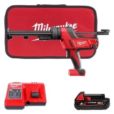 Пістолет для герметика акумуляторний MILWAUKEE C18 PCG/310C-201B (310 мл) (ЗП + 1акк.Х2А&middot;год + сумка) 4933441310 фото