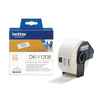 Картридж Brother спеціалізованний принтер QL-1060N/QL-570QL-800 (Великі адресні наклейки) DK11208 фото