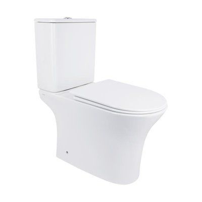 Унітаз-компакт Qtap Presto безобідковий з сідінням Soft-close QT24221217AW SD00045982 фото